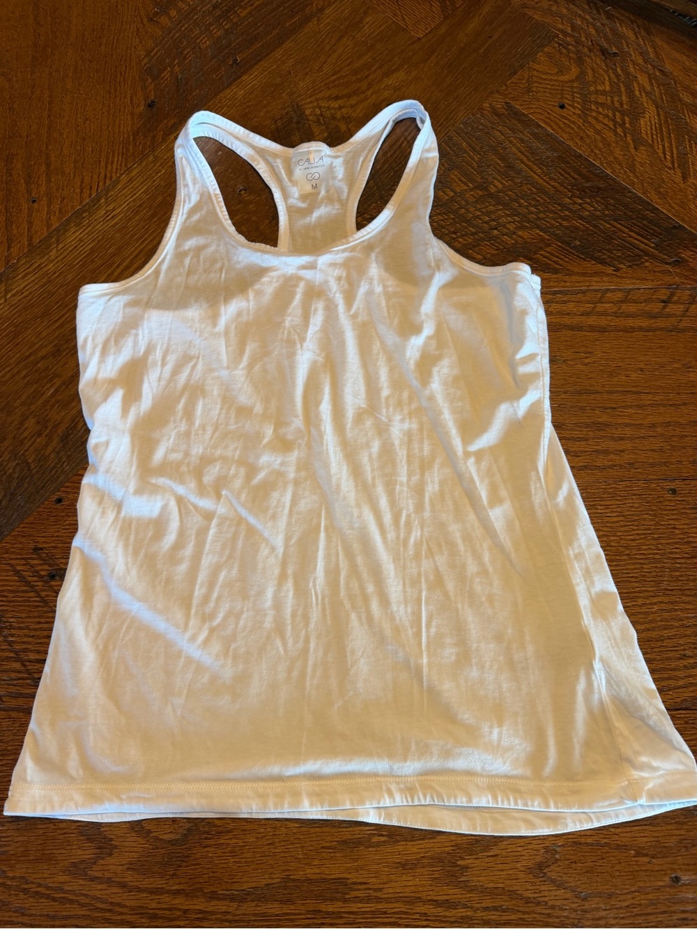 NWOT CALIA by Carrie Underwood White Racerback Tank sz med